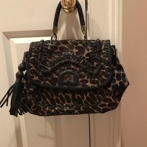 Isabella Fiore leopard satchel